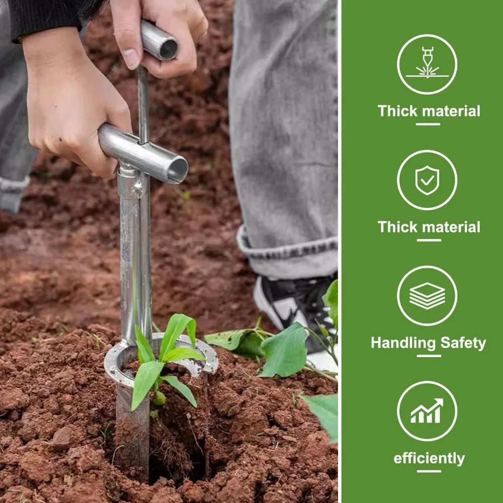 Heavy-Duty Plant and Bulb Transplanter Tool