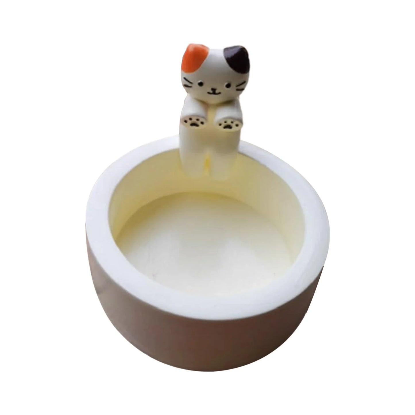 Cute Cat Candle Holder – Ceramic Aromatherapy Decor