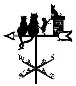 IronCraft Witch Weathervane – Outdoor Garden & Roof Decor