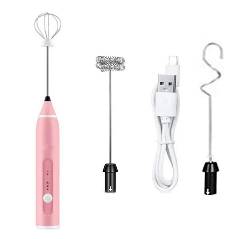 3-Speed Handheld Electric Mixer with USB Charging
