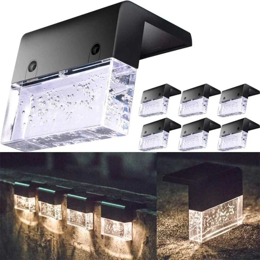 Solar Wall & Deck Lights – Outdoor LED Step & Fence Lighting (Waterproof)