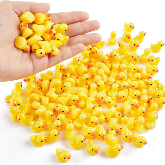 Mini Resin Duck Charms – 100/200pcs DIY Decoration Set