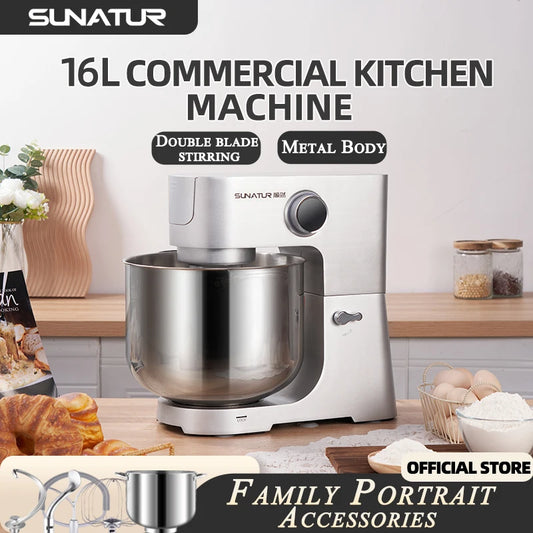 SUNATUR 16L Commercial Stand Mixer