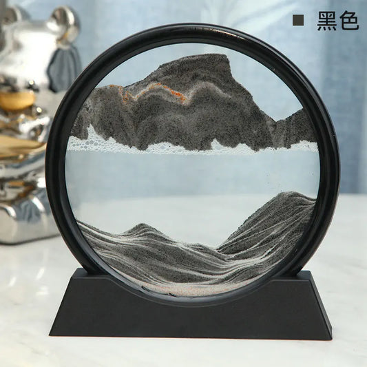3D Sand Art Hourglass | Deep Sea Quicksand Decor"