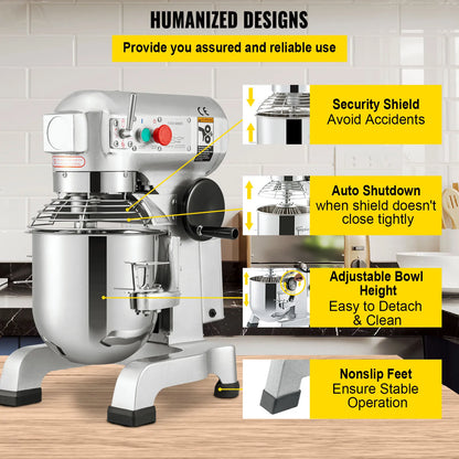 VEVOR Electric Dough Mixer & Stand Blender